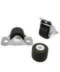 16 Piece Heavy Duty Half Inch Straight Casters With Silent Rubber Wheels Deliver Smooth Gliding Action For Furniture And Storage Boxes, close-up view of casters.