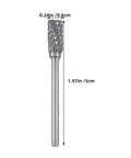 Single burr from 10-Piece Tungsten Carbide Rotary Burr Set With Blue Case For Metal Deburring And Wood Carving High-Precision.