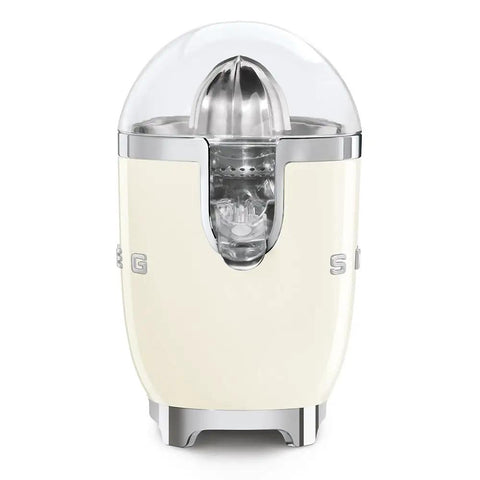 Sleek Smeg Cream Electric Citrus Press Juicer Machine With High Output For Fresh O果汁 And Lemon Extraction Compact Desktop Design.