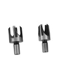 Top Notch 4 Piece Wood Plug Cutters With Tapered Deep Cutting Edge For Bench Drill And Electric Hand Drill Compatible precision bits set.
