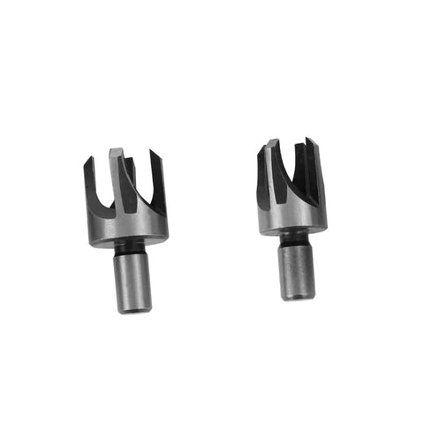 Top Notch 4 Piece Wood Plug Cutters With Tapered Deep Cutting Edge For Bench Drill And Electric Hand Drill Compatible precision bits set.