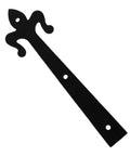 HAKIDZEL heavy-duty black iron hinge with long mounting bar and two screw holes