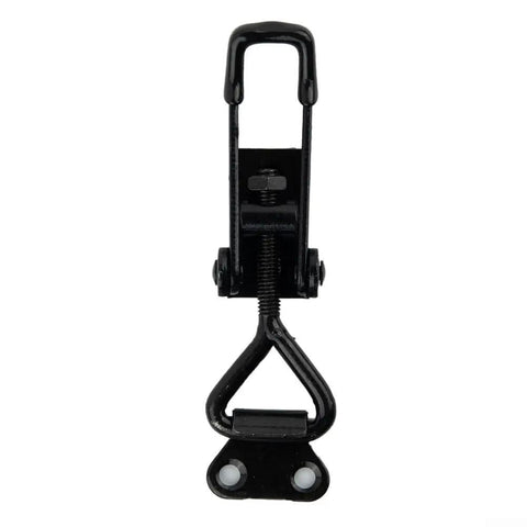 Heavy Duty Adjustable Toggle Latch Clamp With 220lbs Holding Power For Tool Boxes Cabinets And Quick Release Storage Cases Made From Black Steel, black steel latch clamp