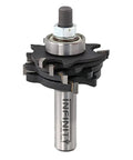 Half Inch Shank Slot Cutter Router Bit Set With Adjustable Carbide Slots featuring multiple stacked blades in woodworking kit.