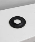 10pcs Black Rubber Bathtub Drain Gaskets, Pop-up Sealing Washer Set, black rubber plug washer on a white surface.
