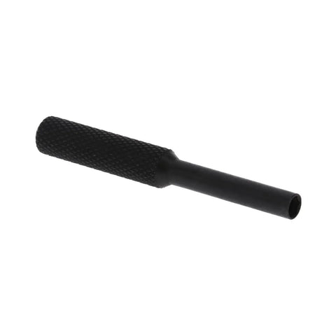 Front Sight Installation Tool for Glock Pistols, compact and durable gunsmithing gadget in black steel, side angle view.