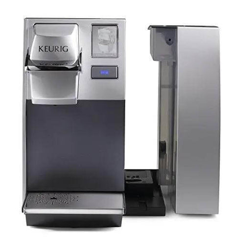 Office Pro Style Commercial Single Cup Coffee Maker With K Cup Pod Compatible Colorful Touchscreen, front view