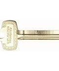 Best A Look Alike Key Blank 1A1A1 For Locksmiths and DIY Replacement, Nickel Silver Finish, Gold Color, Close-up View
