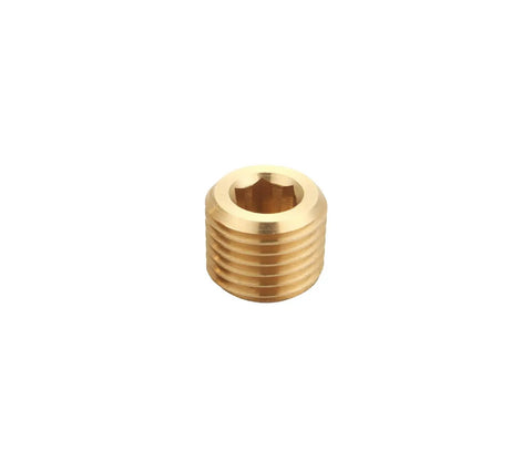 Half Inch NPT Male Brass Pipe Plug With Countersunk Head And Internal Hex Drive For Easy Tightening And Reliable Seals