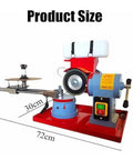Heavy Duty 550W Electric Circular Saw Blade Sharpener For Carbide And Woodworking Tools 110V Rotary Angle Grinder with size dimensions.
