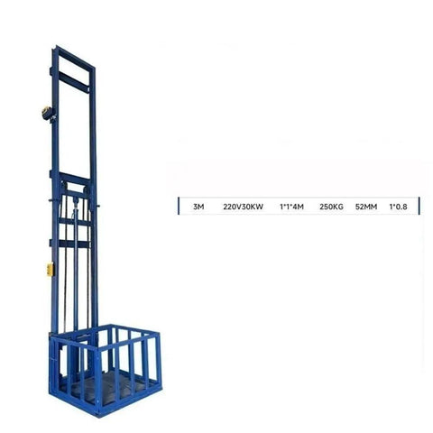Hella Sturdy Electric Hydraulic Lift Table For Home Or Attic Moves Solid Steel Freight Platform shown with specs, 3m height and 250kg capacity.