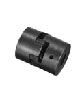 Rugged Five Eighths To Five Eighths L075 Flexible Three-Piece L-Jaw Coupling Set With Two Hubs And Buna-N NBR Rubber Spider, Five Eighths Bore