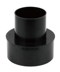 Kickass Heavy Duty Dust Collection Reducer 6 Inch To 4 Inch Hose Adapter for Shop Vacs, black ABS connector.