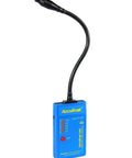 Gooseneck Ultrasonic Leak Detector Kit With VPE GN, 0 Hz To 4 kHz Natural Sound, 10 Element Bar Graph, Includes Headset, Battery, Hard Case, And Waveguide For Easy Pro Grade Leak Diagnosis, blue handheld unit