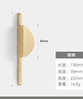 Top Tier Slick Round Cabinet Door Handle And Kitchen Drawer Pull With Heavy Duty Gold Grey Zinc Alloy For Rooms And Closets No Fuss Install Comes With Matching Hardware Pieces side view with dimensions