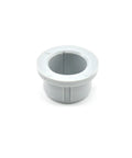 Wheel Bushing Set For Tow Behind Lawn Sweeper Replacement 4 Pack Fits 42 Inch Wide Sweepers To Restore Smooth Wheel Action And Durable Performance On Yard Cleanup, white plastic bushing