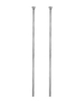 Two Pack Ejector Pins 5/16 Inch Diameter, 12 Inch Long Made From 65Mn Steel With Round Tips, standing side by side.