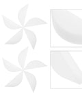 White Pro Grade Protective Corner Guards for Picture Frames and Glass Tables with Durable Plastic Edge Protectors shown in detail