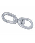 Workhorse Eye Eye Swivel Hook Rated At Two Thousand Two Hundred Fifty Pounds Working Load Limit drop forged in galvanized steel detail.