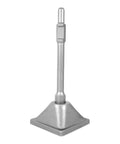 1-3/16 Inch Tamper Shank And 6x6 Inch Dirt Compactor Plate For Electric Jack Hammer shown upright with steel finish