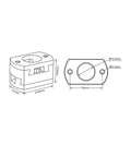 Rock Solid Oldham Coupling T8 Z Axis Screw For 3D Printer Hot Bed Upgrades Compatible With BLV Ender 3 CR10 S4 S5 Models Perfect Stable Durable Fit That Will Make Your Prints Crisp And Smooth Without Worrying About Any Loose Connections Or, 23.8mm metal coupler