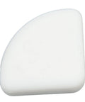 White silicone corner guard, part of a 36 pack, for furniture safety. Silicone Corner Guards for Furniture with strong adhesive.