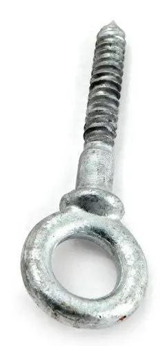 Shoulder Pattern Screw Eye Bolt, Hot Dipped Galvanized, 1/2 Inch by 3-1/4 Inch, Steel, for Garage and Farm Projects
