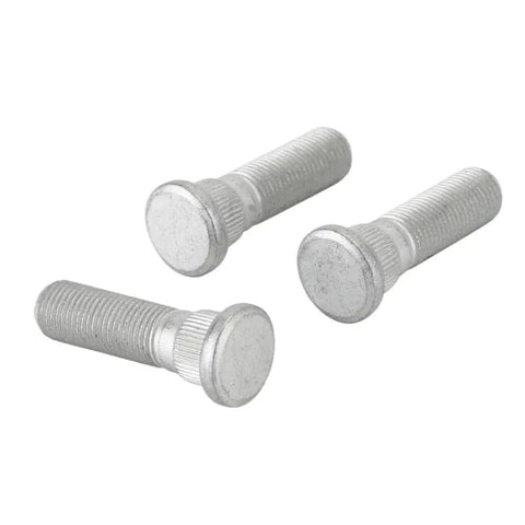 Premium Front Wheel Stud Kit For Nissan Patrol GQ Y60 GU Y61 and MQ Models, Heavy Duty Replacement Hardware Matches Part 40222C6000 For A Reliable And Safe Ride Every Day. three silver steel wheel studs