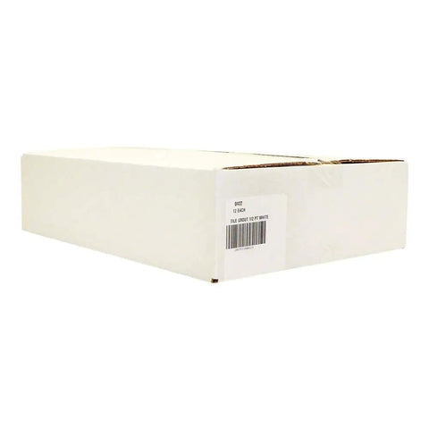 Box containing Pre Mixed Tile Grout White One Half Pint Per Unit Pack Of Twelve For Walls And Floors Professional Quality With Excellent Adhesion