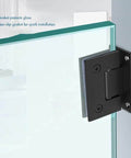 Beefy Stainless Steel Glass Door Hinge For 8-12mm Glass 90 Degree Bidirectional Wall To Glass Shower Door Clamp Rust Resistant Hardware