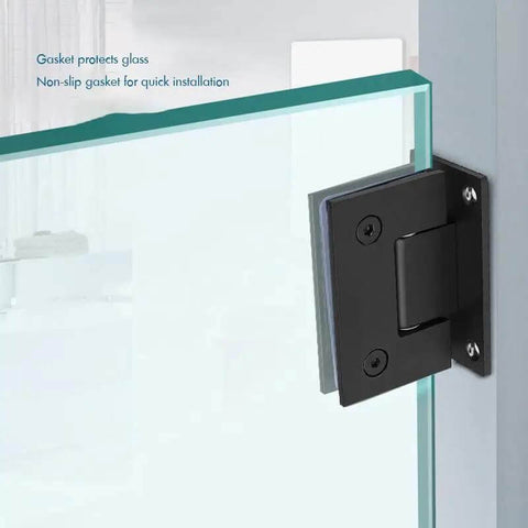 Beefy Stainless Steel Glass Door Hinge For 8-12mm Glass 90 Degree Bidirectional Wall To Glass Shower Door Clamp Rust Resistant Hardware