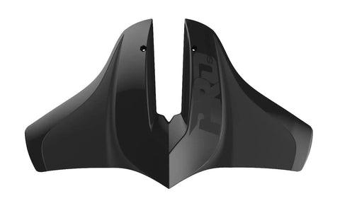 Classic PRO Hydrofoil Kit for 40-300 HP Boats Black Outboard Stabilizer Fins front view angle