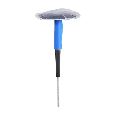 Rubber mushroom plug from the Twenty Four Piece Universal Tubeless Tire Puncture Repair Kit for quick tire repairs.