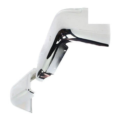 Upgrade Your Ride With Premium Steel Rear Bumper End Caps For Ford F150 2009-2014 Chrome Finish Left And Right Side Fitment Includes FX4 Lariat Platinum STX XL XLT SVT Raptor Limited Models Perfect Upgrade! chrome steel bumper end caps, left side view