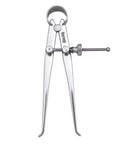 Yankee Spring Type Inside Calipers With Flat Legs And Solid Nut Hardened Fulcrum Stud Spring Joint 4 Inch Capacity tool