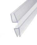 Heavy Duty Clear PVC Hinge Fits 1/8 Inch Acrylic smooth bend detailed view showing transparent durable design for cabinetry.