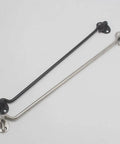SCRFFCQPC Stainless Steel Heavy Duty Hook and Eye Latch for Gate Barn Door, featuring black and stainless steel finishes.
