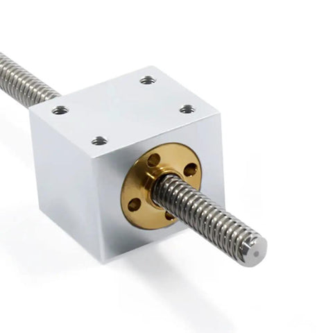 Aluminum T8 Lead Screw Nut Mount Block For Stable 3D Printing And CNC Machines, Rustproof, Vibration-Resistant Nut Holder