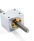 Lead Screw Nut Mount For 3D Printers Aluminum Trapezoidal Nut Housing Bracket Stable No Wobble Design Rustproof Block Easy Install Ergonomic Fit For 3D Printing Machines And General Tools, aluminum block on T8 lead screw