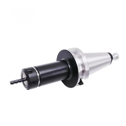 Top Tier Knife Shank Set For Cnc Machine Tool Rest With High Precision Bt50 Holders And Er16 To Er40 Collets, featuring BT50 holder with drill bit.