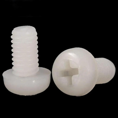 Top Shelf M3 Nylon 66 Phillips Pan Head Machine Screws Off White One Hundred Pack Dead Simple Heavy Duty Fasteners Built Tough For No Fuss Diy Builds And Straight Up Assembly
