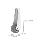 Heavy Duty 2 Piece Barn Door Rollers With Galvanized Nylon Sliding Track Wheels And Bottom Guide Pulley for seamless sliding operation.