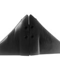 Black hydrofoil stabilizer dorsal fin wing sting for 5 to 150 HP outboard engines, durable marine part, easy install.
