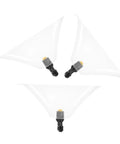 Set of 3 Drift Guard Spray Nozzles With Windproof Shield for Backpack Sprayers, Portable Mist Attachment