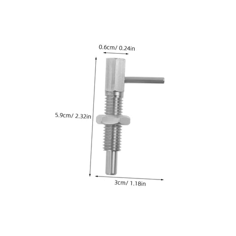 Top Shelf Handle Indexing Lock With Hella Secure Plunger Spring Latch Pin And Zero Hassle Safety Locking Mechanism, stainless steel lock pin.