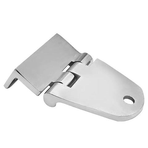 Rock Solid Polished Bent Plate Hinges Crafted From Quality 316 Stainless Steel Smooth Action Cabinet Door And Window Mounts Heavy Duty Loose Leaf Hardware Brackets 60X37Mm Single Unit side view showing polished finish and hinge design.