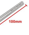Ball nose end mill cutter, 8 mm dia, 100 mm length, 2 flutes, helical groove, HSS-AL side view