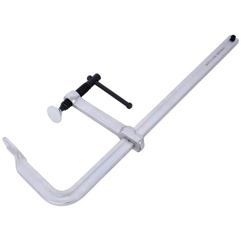 Heavy Duty F Clamps with Drop Forged Steel construction for woodworking and metalworking, featuring quick release lever.