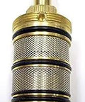 Thermostatic Shower Valve Cartridge With Precise Temperature Control And Durable Brass Body displayed upright with metal mesh detail