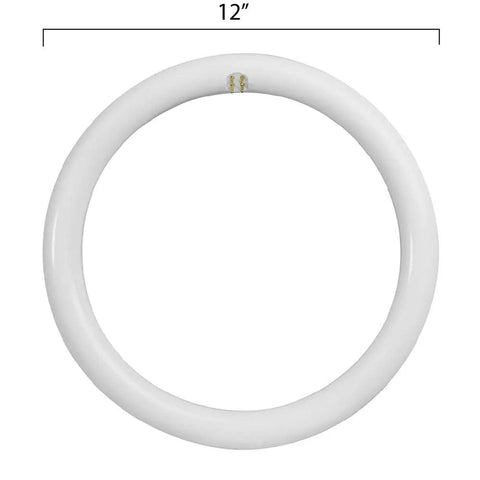 Circline LED Light Bulb 12 Inch Diameter, 2000 Lumen Output, 4100K Cool White, Non Dimmable 4 Pin G10Q Base, T9 Direct Replacement